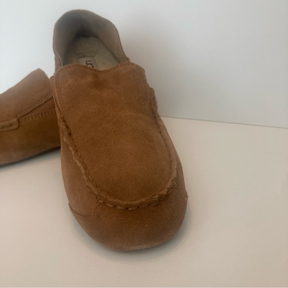EUC! UGG Upshaw SlipOn Loafer Suede Mens Wool Footbed Liner In/Outdoor  SIZE 12? - Picture 3 of 16